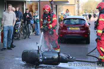 Brandweer rukt uit voor brand in scooter Muntendam