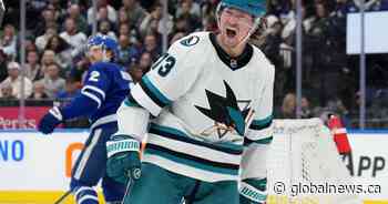 Rebuilding Sharks rally past Leafs to end slide