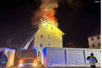 Dachstuhl in Vollbrand