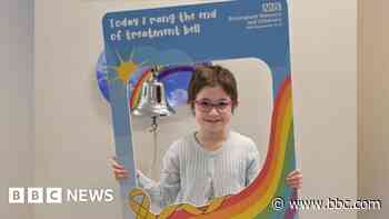 Eight year-old rings cancer 'all-clear' bell
