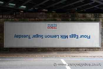 Tesco flips OOH and press ads to celebrate Pancake Day