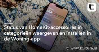 Status van HomeKit-accessoires in categorieën weergeven en instellen in de Woning-app