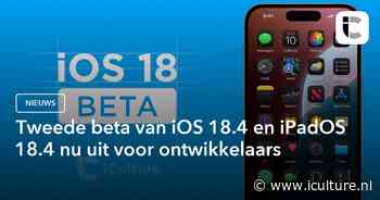 Tweede beta van iOS 18.4 en iPadOS 18.4 nu uit voor ontwikkelaars