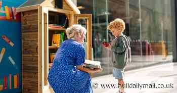 Hull shopping centre's pop-up ‘Little Library’ for free book swaps gets a boost for World Book Day