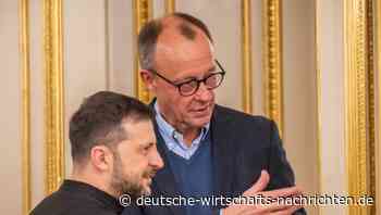 Selenskyj stimmt sich mit Merz über weitere Ukraine-Hilfe ab