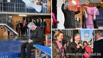 Koningspaar steelt mee de show tijdens bezoek aan Mechelse circusschool: “Ik moet ook vaak jongleren op hoog niveau”
