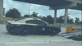 FHP trooper hospitalized after being struck by car on I-95 in Miami-Dade