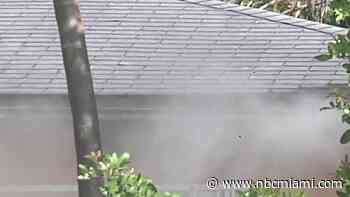 Video shows smoke coming from home in Biscayne Gardens