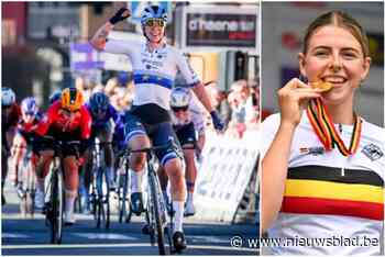 Febe Jooris helpt ploeggenote Lara Gillespie aan derde plaats in Le Samyn des Dames: “Koers van begin tot einde gecontroleerd”