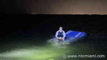 Man rescued after wave causes boat to capsize near Black Point Marina