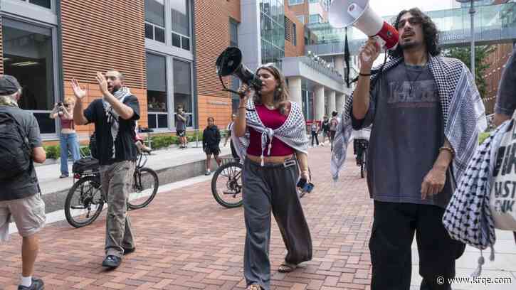 Trump threatens to stop funding for any colleges allowing 'illegal protests'