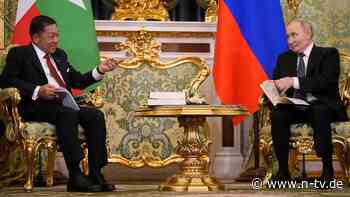 Besuch in Moskau: Myanmars Diktator feiert Putin bei Kreml-Besuch als "König"