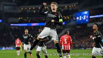 CL: Arsenal demütigt Eindhoven – Real Madrid legt im Derby vor