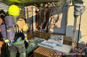 FW Konstanz: Brand an einem Gebäude