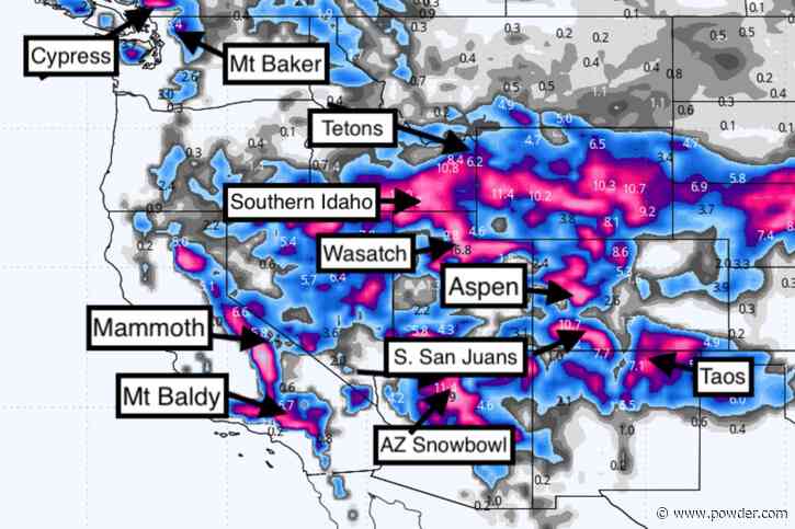 California, Colorado In Direct Bullseye for 24+ Inch Blizzard