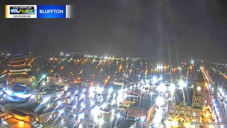 Soaking rainfall moving through