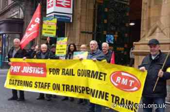 RMT wins 10 pay boost for Rail Gourmet workers on TPE contract