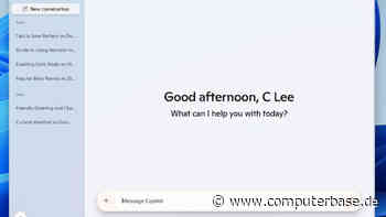Microsoft: Copilot-App für Windows erhält neues Design