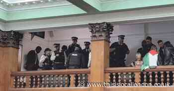 Camden accused of ‘killing democracy’ as police remove pro-Palestine protesters