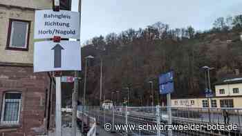 Bahnhof Wildberg: Falscher Hinweis kann lebensbedrohlich werden