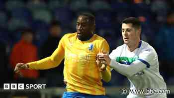 Mansfield Town footballer plays hours after crash plea