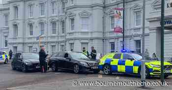 Man arrested after police 'ram' car outside Bournemouth hotel