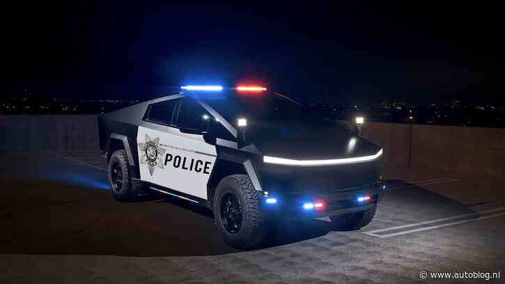 Politiekorps krijgt 10 Tesla Cybertrucks cadeau