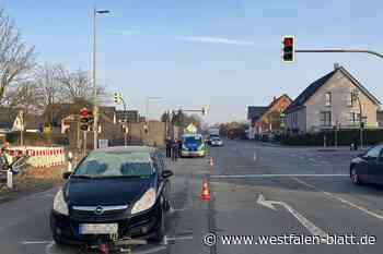 Scheibe vereist: Bielefelderin fährt Kind an