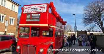 Protesters hire open-topped bus for school closure protest