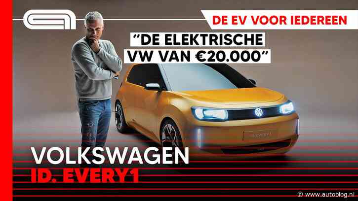 Video: Volkswagen ID. EVERY1 – de EV van 20.000 euro