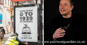 'Excellent': Londoners react as 'anti' Tesla adverts pop up across the capital