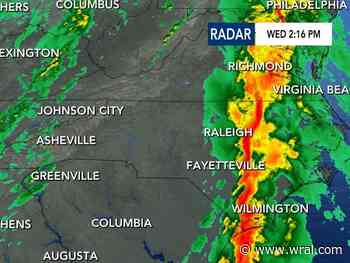 WRAL Weather Alert Day: 'Worst' of storms ends for Wake County, storm threat moves east