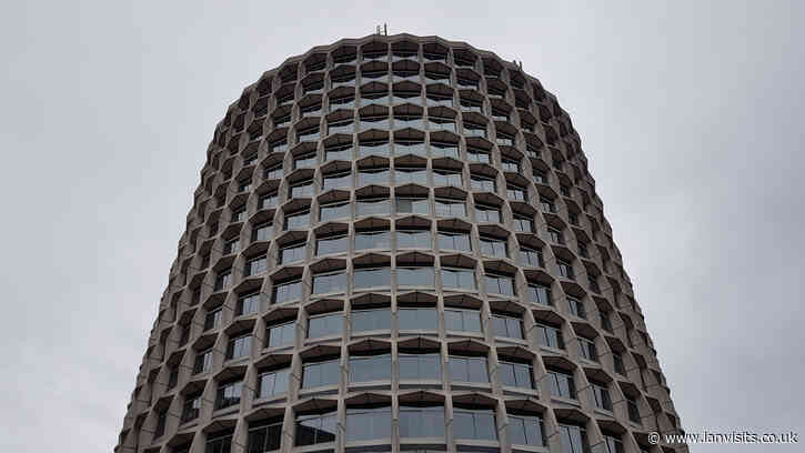 Brutalist tower transforms into pop-up art gallery for two days only