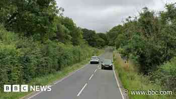 Three taken to hospital as car ends up on its roof