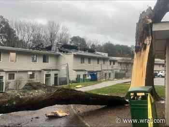 Trees uprooted in Raleigh neighborhoods, students shelter in place as tornado warning passes through Wake County