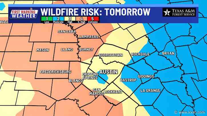 Gusty Thursday afternoon, elevated wildfire risk