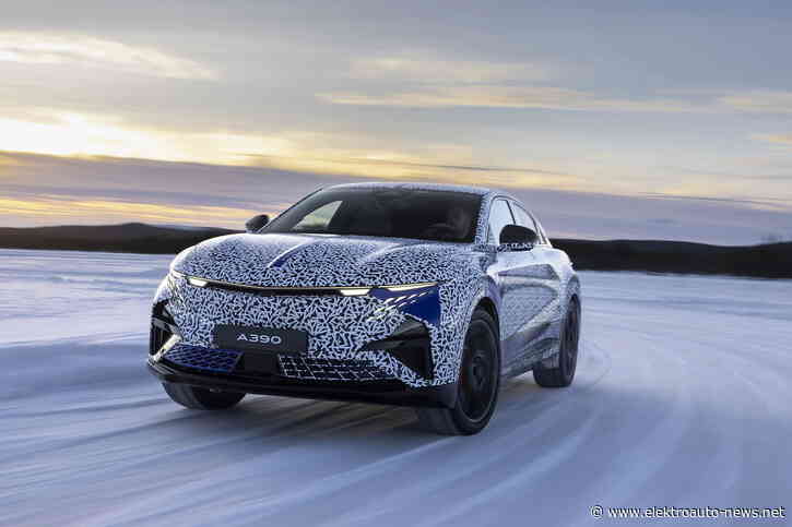 Sportliches E-Auto Alpine A390 in finaler Erprobung