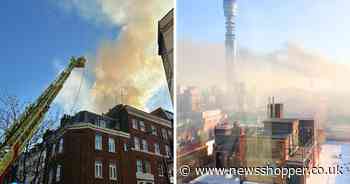 ‘Huge’ fire in central London fills sky with smoke as emergency services swoop