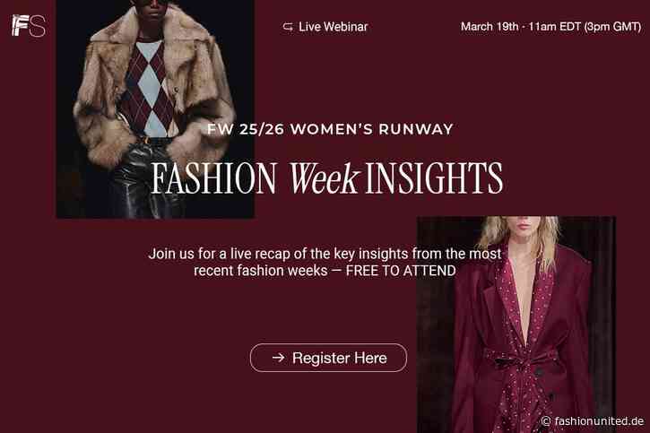 FS Live Webinar: FW25/26 Women's Fashion Week Insights