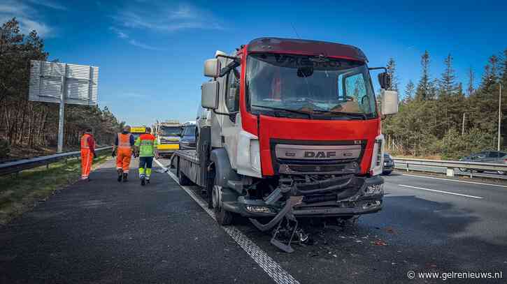 Ravage en lange file door ongeval op A12 bij Arnhem