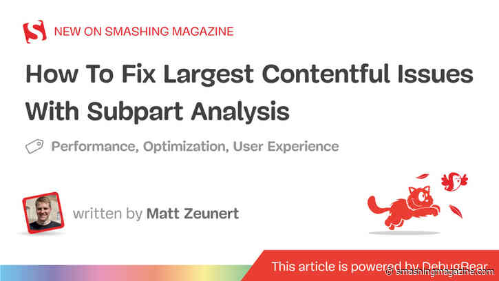 How To Fix Largest Contentful Issues With Subpart Analysis