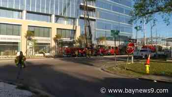 Firefighters respond to rooftop fire at Midtown Tampa