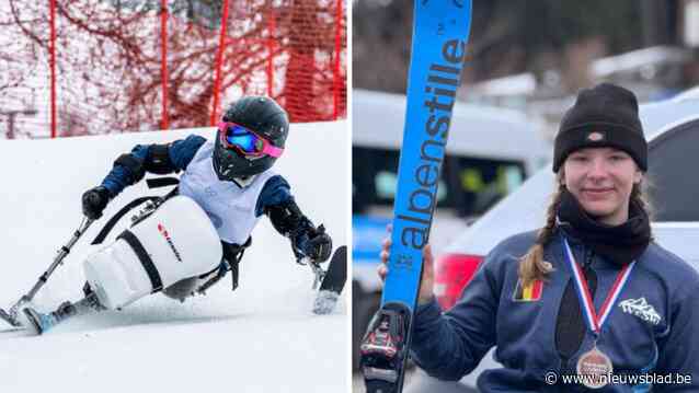 Zeldzame botziekte dwingt Marte (15) uit Schelle om te stoppen met acrogym, nu stoomt ze zich klaar als zitskiër voor Paralympische Winterspelen: “Geef je dromen nooit op”