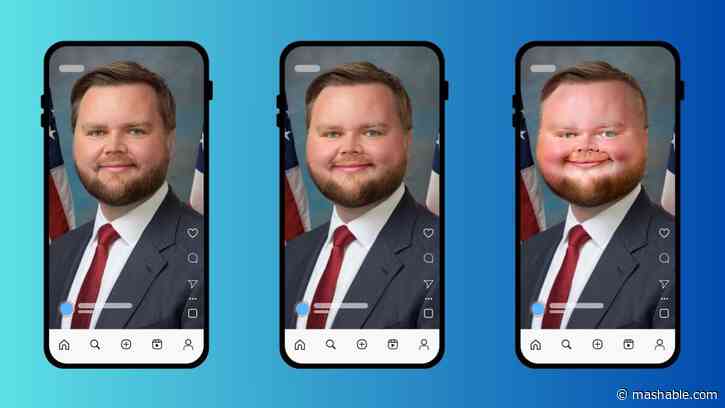 All I see online is JD Vances edited big baby head