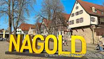 Beliebter Foto-Point: Der  Nagold-Schriftzug zieht wieder um