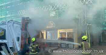 WATCH dramatic moment recycling truck catches fire near homes in Bethnal Green