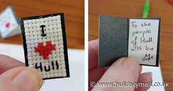 Hull crafter completes 100 ‘stitch visits’ around the city in bid to raise funds for food bank