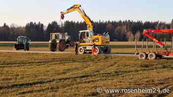 Traktor-Unfall bei Schechen am Donnerstagnachmittag