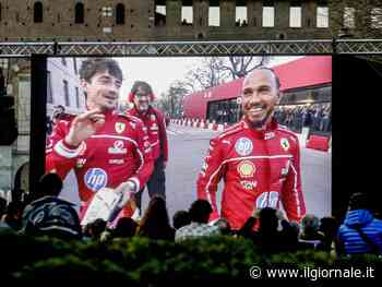 Milano, Hamilton e Leclerc fanno impazzire i tifosi della Ferrari