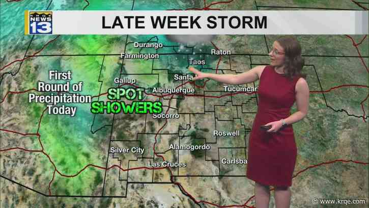 Strong winds across New Mexico as storm system moves in